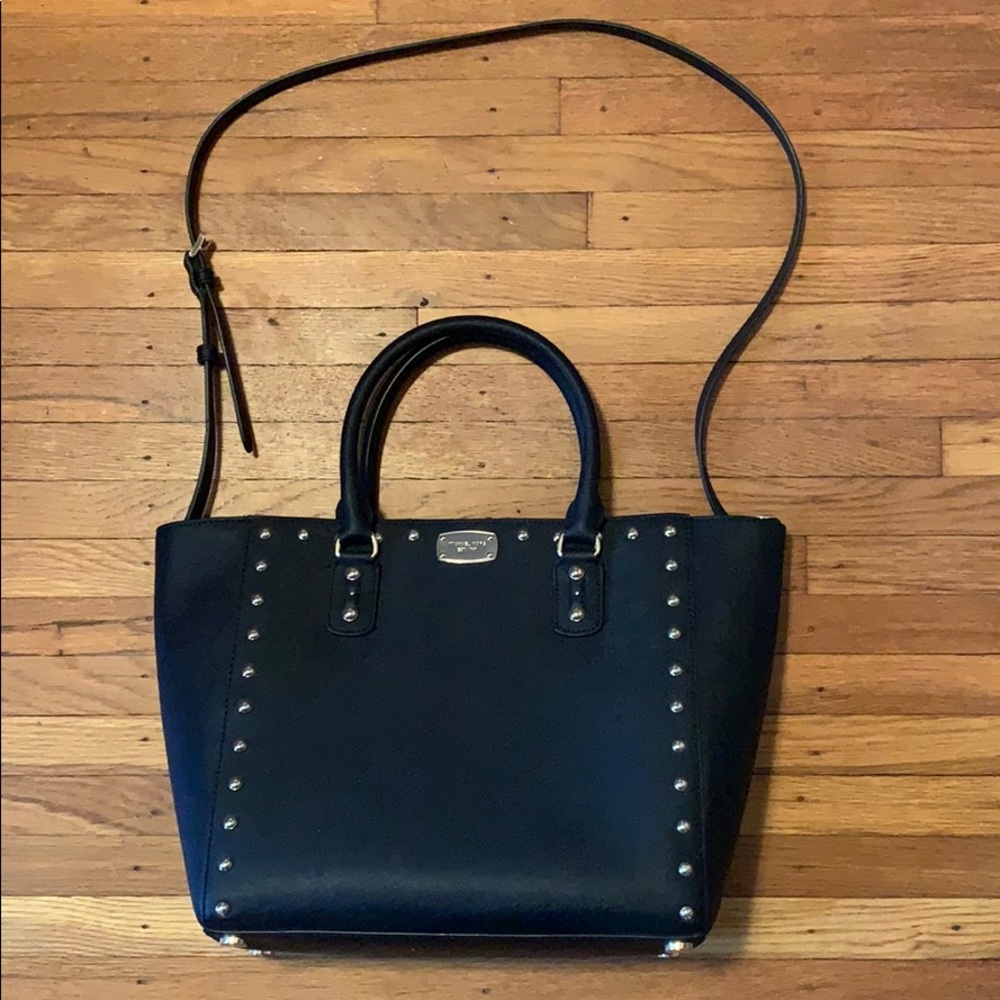 Black and gold Michael Kors bag.